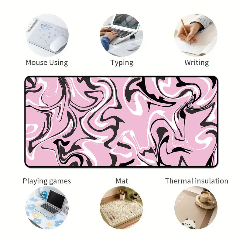 Asdantu Pink Unique Fluid High Quality Desk Mats