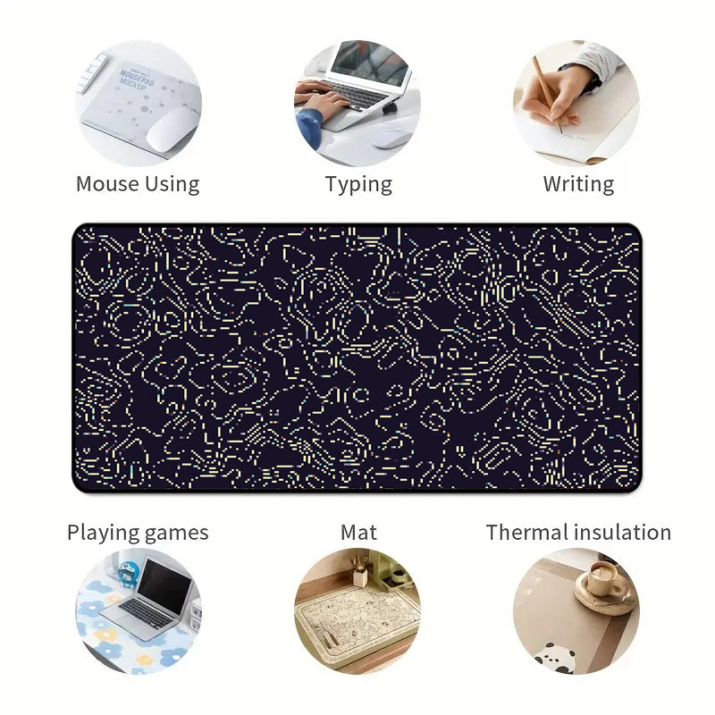 Asdantu Unique Splicing Pattern Overlock Mouse Pads