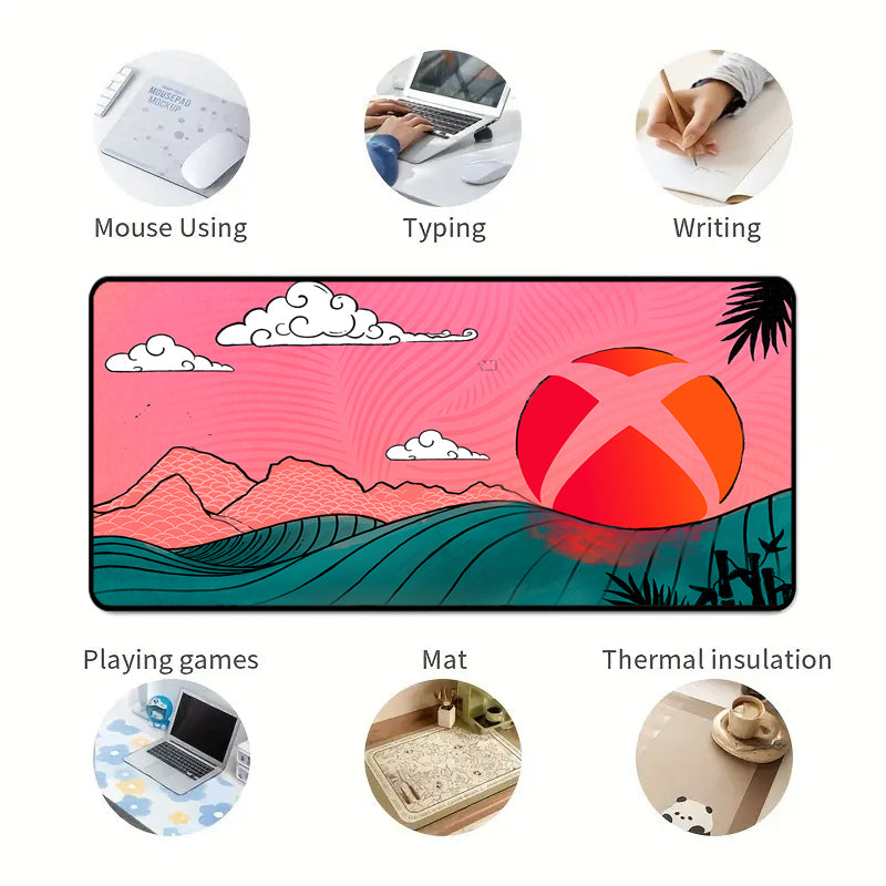 Asdantu Sunset and the Sea Animation Large Mouse Pads