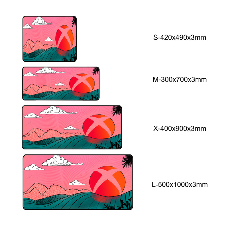 Asdantu Sunset and the Sea Animation Large Mouse Pads