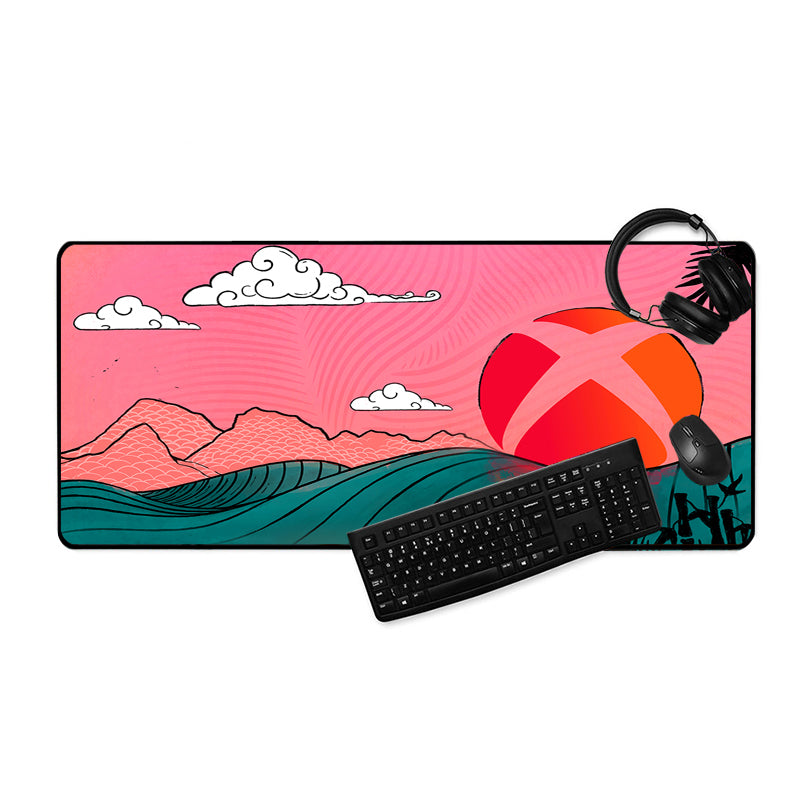 Asdantu Sunset and the Sea Animation Large Mouse Pads