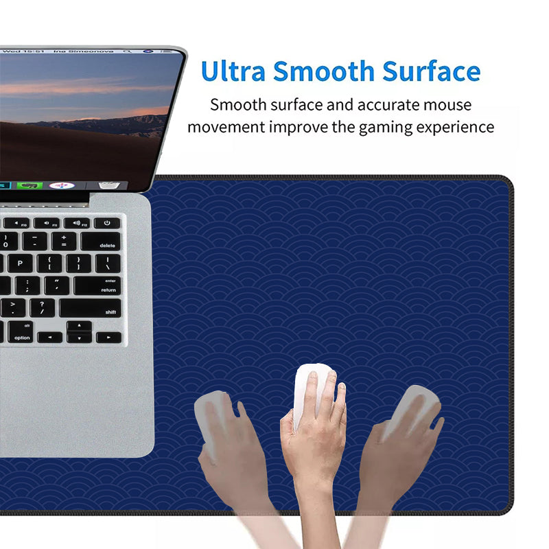Asdantu Blue Waves High Quality Mouse Pad