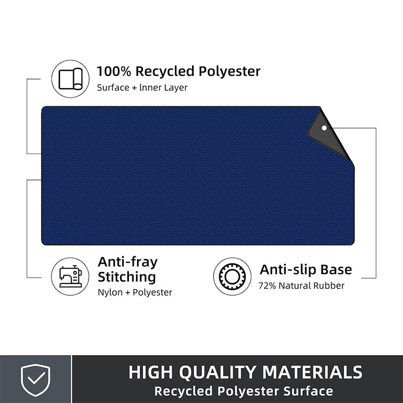 Asdantu Blue Waves High Quality Mouse Pad