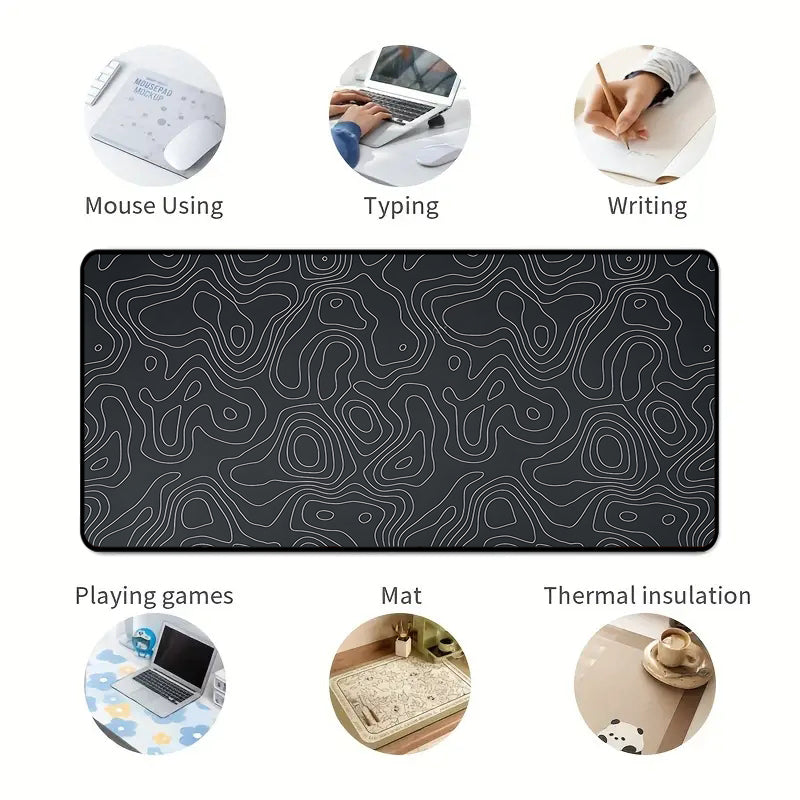 Asdantu High Quality Desk Mats Unique Design lines