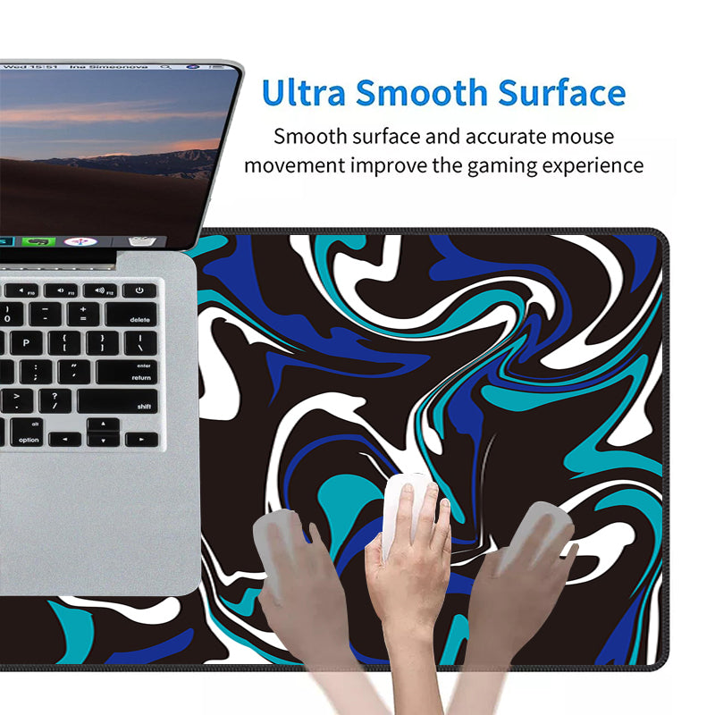 Asdantu Blue Unique Fluid Extended Mousepad