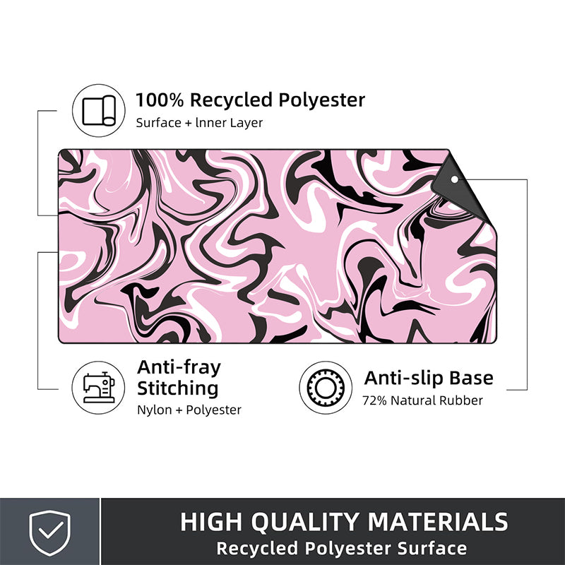 Asdantu Pink Unique Fluid High Quality Desk Mats