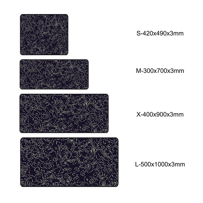 Asdantu Unique Splicing Pattern Overlock Mouse Pads