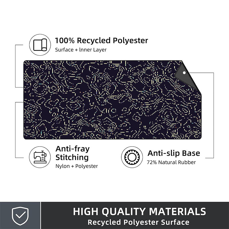 Asdantu Unique Splicing Pattern Overlock Mouse Pads