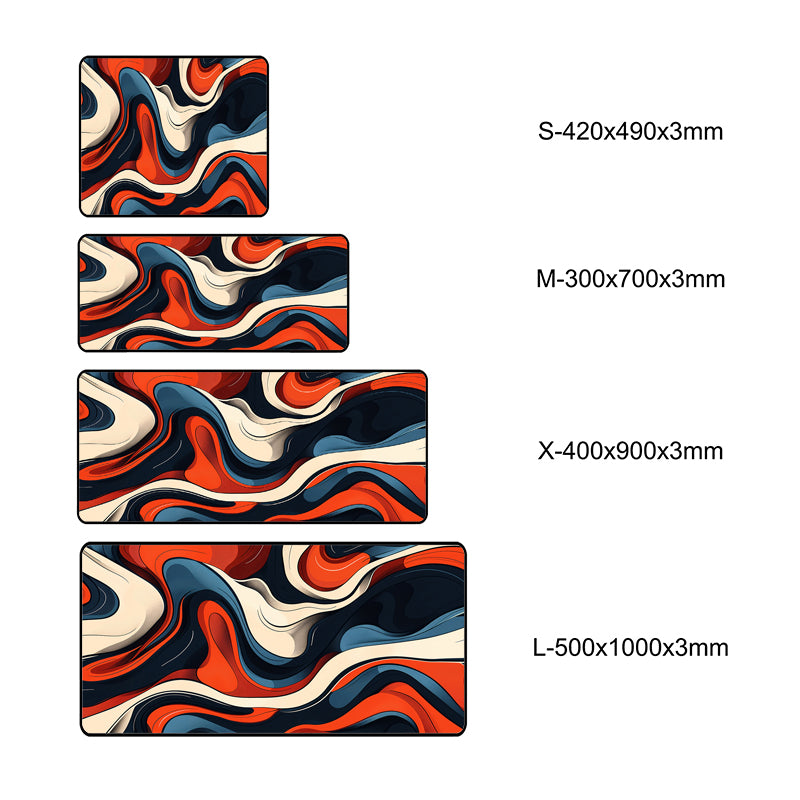 Asdantu High-quality Fluid Design Waterproof Mouse Pad Large Desk Mat