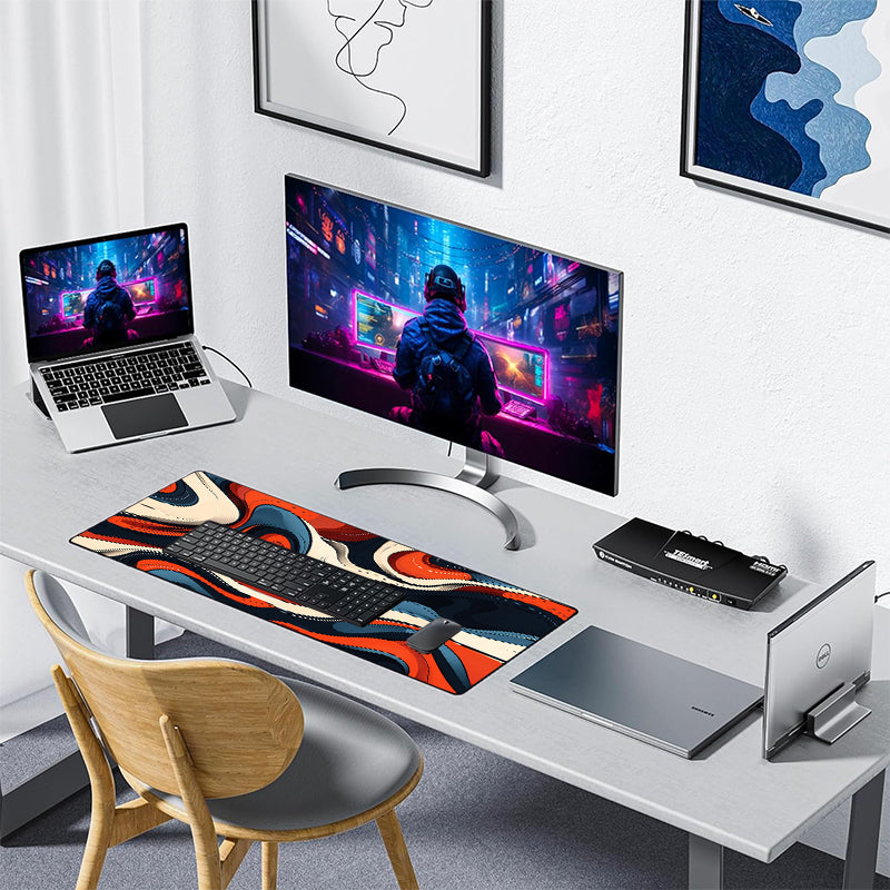 Asdantu High-quality Fluid Design Waterproof Mouse Pad Large Desk Mat