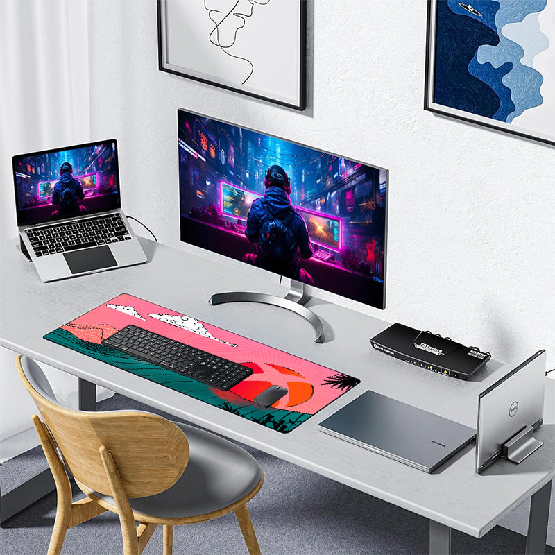 Asdantu Sunset and the Sea Animation Large Mouse Pads