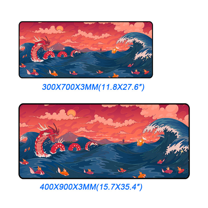 Asdantu Chinese Dragon Animation XL Desk Mats