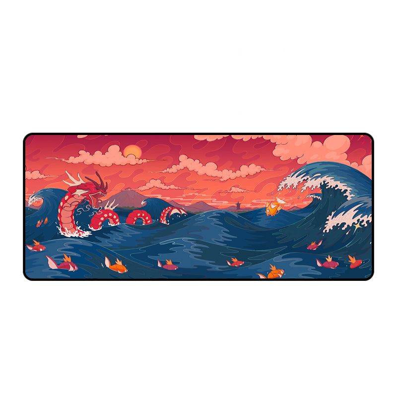 Asdantu Chinese Dragon Animation XL Desk Mats