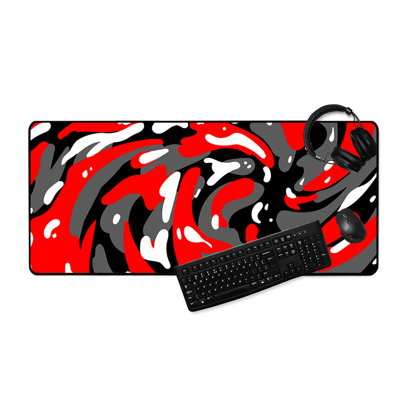 Asdantu Red and Black Collection Long Mouse Pads