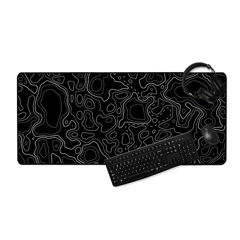 Asdantu Black line Sublimation Mouse Pad Keyboard Gaming Black Mousepad