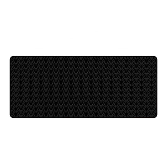 Asdantu Black Waves Big Mouse Pads Black Desk Mats