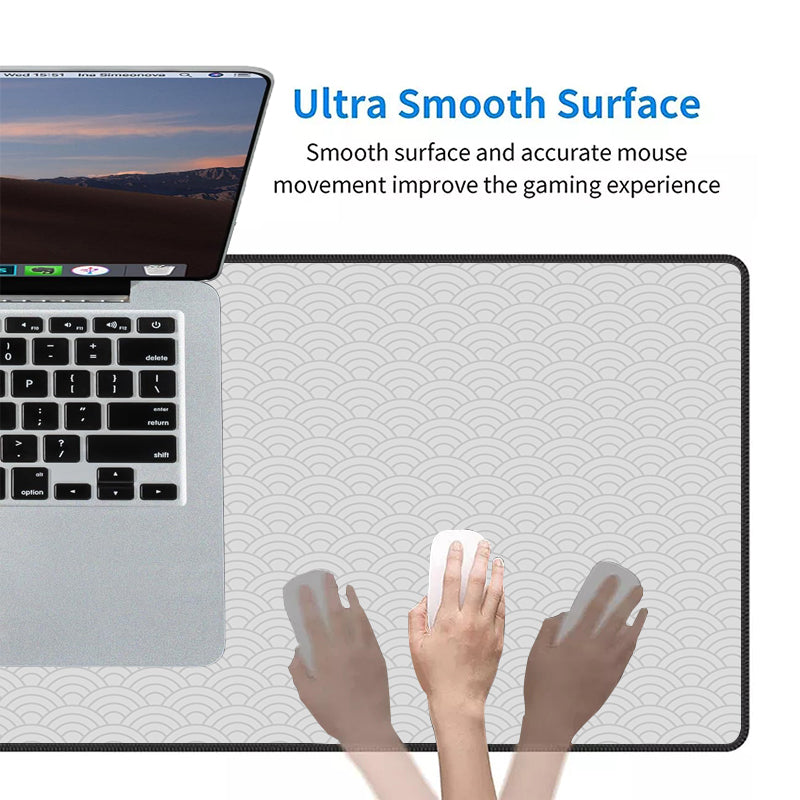 Asdantu Gray Waves Gaming Mousepad Best Desk Mats