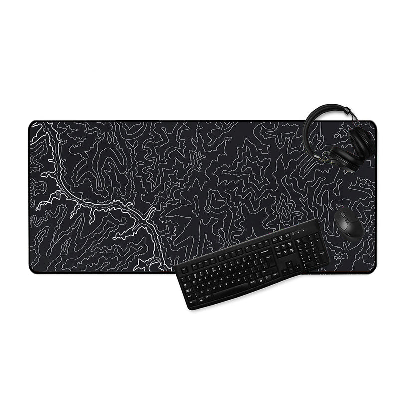 Asdantu Black Fine Line Rubber Mousepad Black Desk Mats Manufacturers