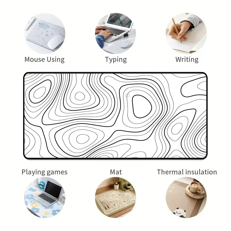 Asdantu White line Sublimation Mousepad Rubber Mouse Mats