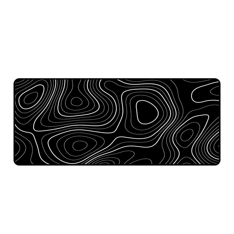 Asdantu Black line Overlock Mousepad Overlock Desk Mats