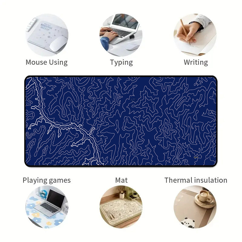 Asdantu Blue line Gaming Mouse Mats Office Desk Pads