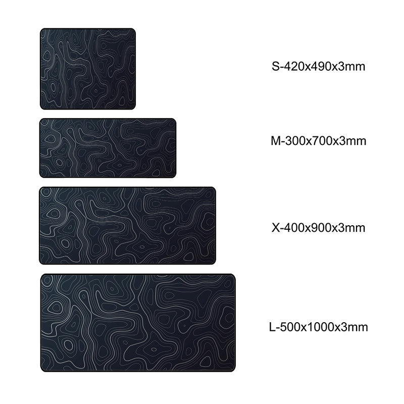 Asdantu White line Large Mouse Mats Large Desk Mats