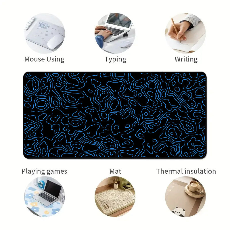 Asdantu Blue line Gaming Desk Pads Xxl Mouse Pads