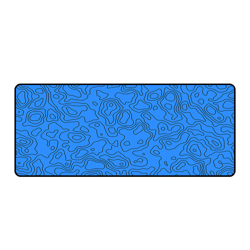 Asdantu Blue line Custom Desk Pads Black Overlock Gaming Mouse Pads