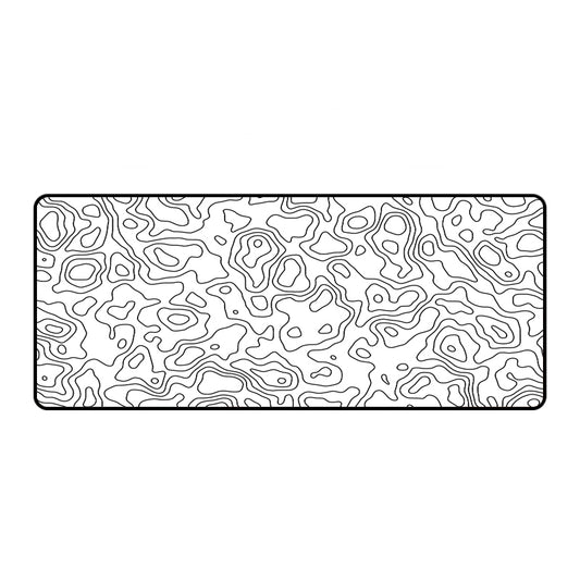 Asdantu White Background Black Line Large Desk Pads Personalized