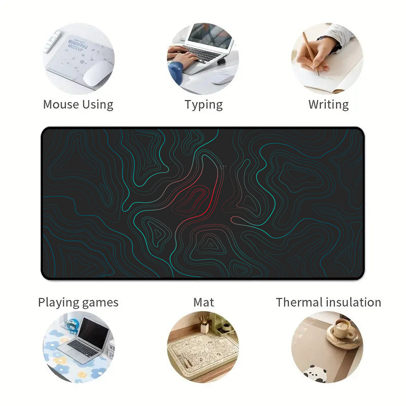 Asdantu Blue line Gaming Desk Pads Xxl Mouse Pads