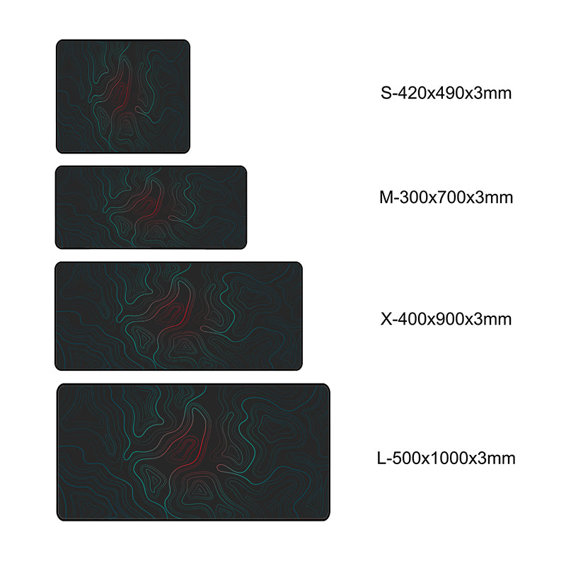 Asdantu Colored line Sublimation Desk Pads Large Mouse Pads Office