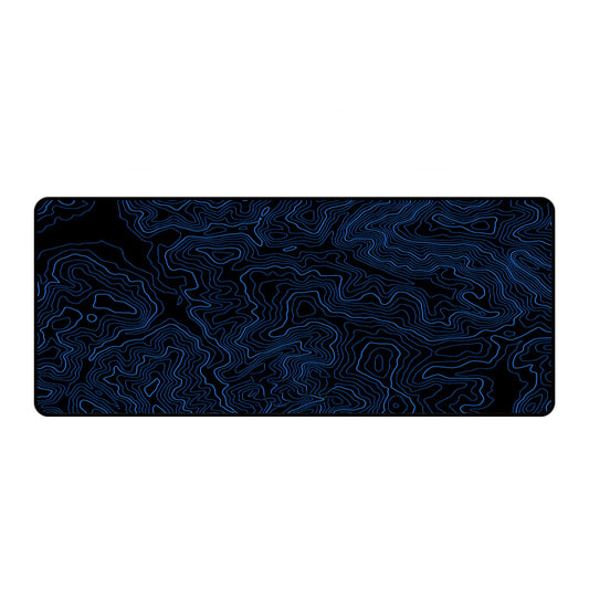 Asdantu Blue line Black Background Overlock Desk Pads Mouse Pads Gamer