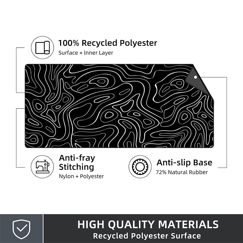 Asdantu White line Gaming Desk Mats