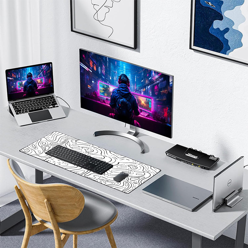 Asdantu Black line Desk Mats Custom With Logo