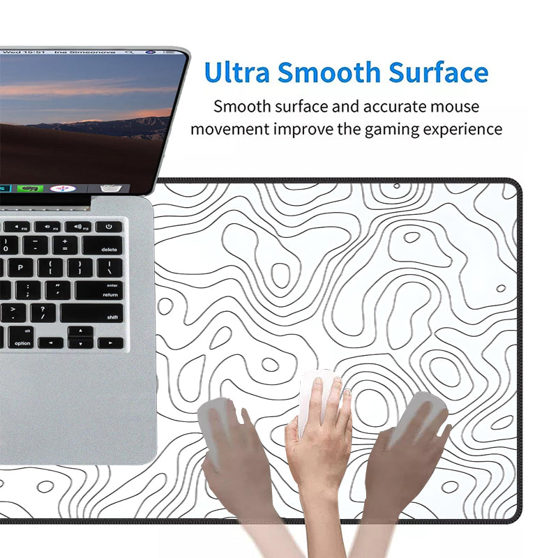 Asdantu Unique design lines XL Desk Mats Office Mouse Pad