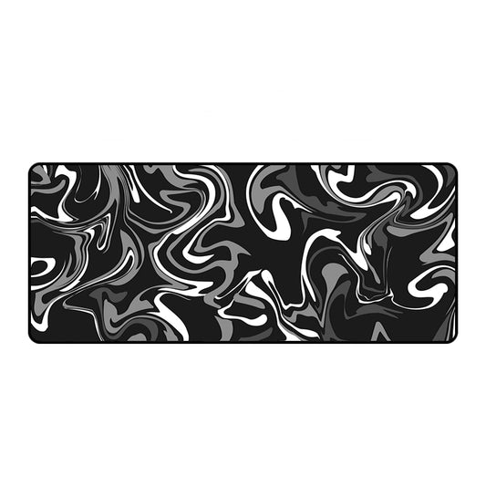 Asdantu Black Unique Fluid Extended Desk Mats